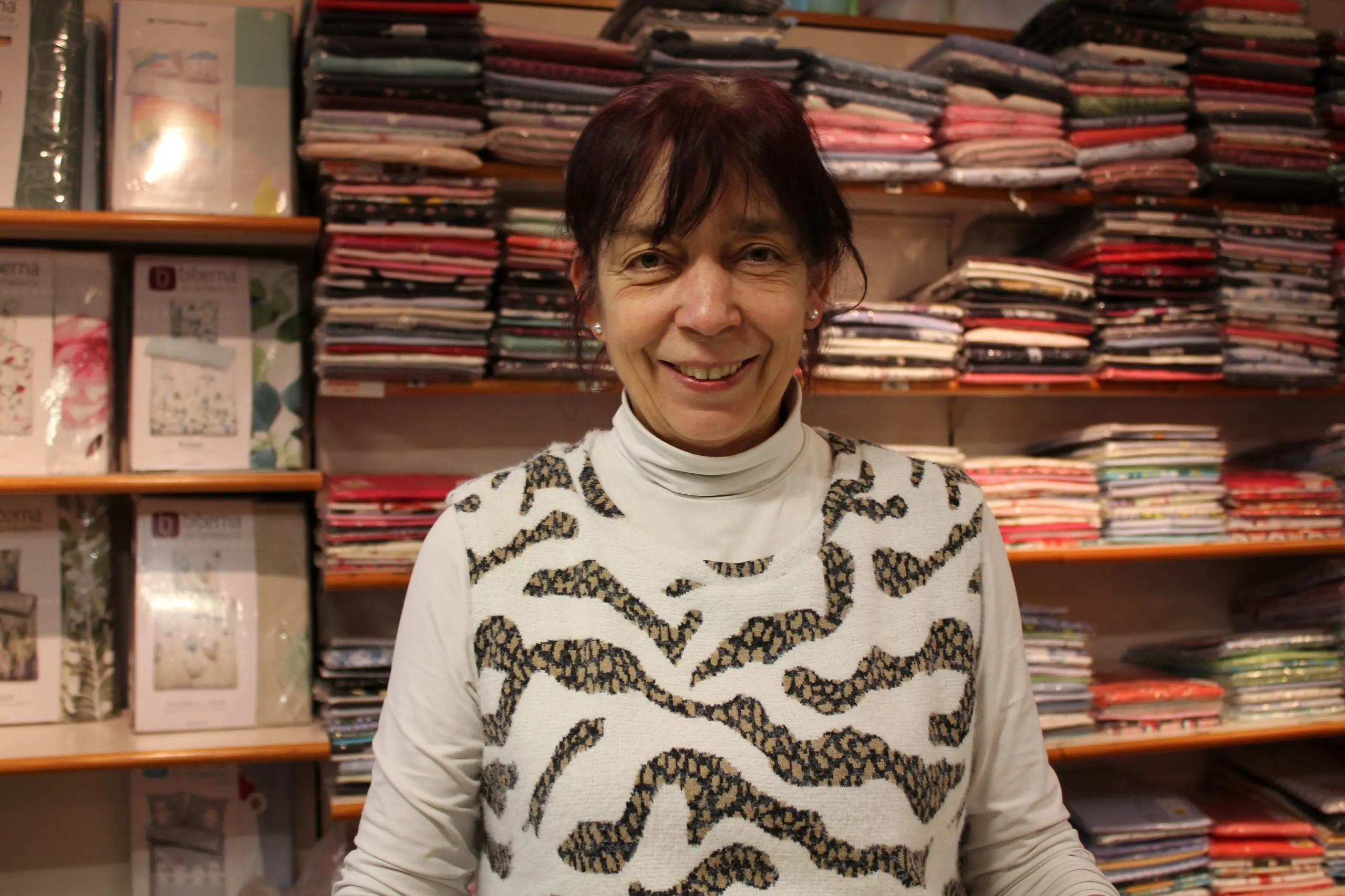 Annett Nordheim, die Inhaberin des Modenhauses Reupert